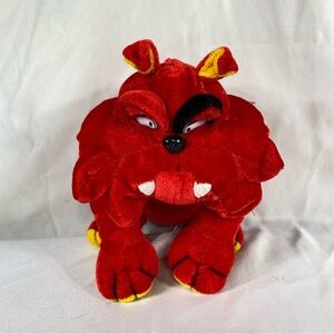Small Red Bull Dog 11” Plush